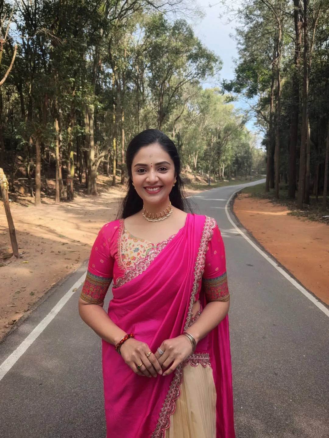 Anchor Sreemukhi Visits Tirumala Temple with Family