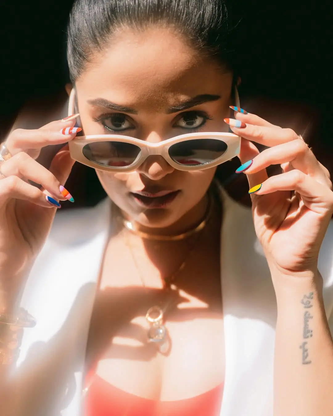 Sreemukhi trendy looks goes viral on social media