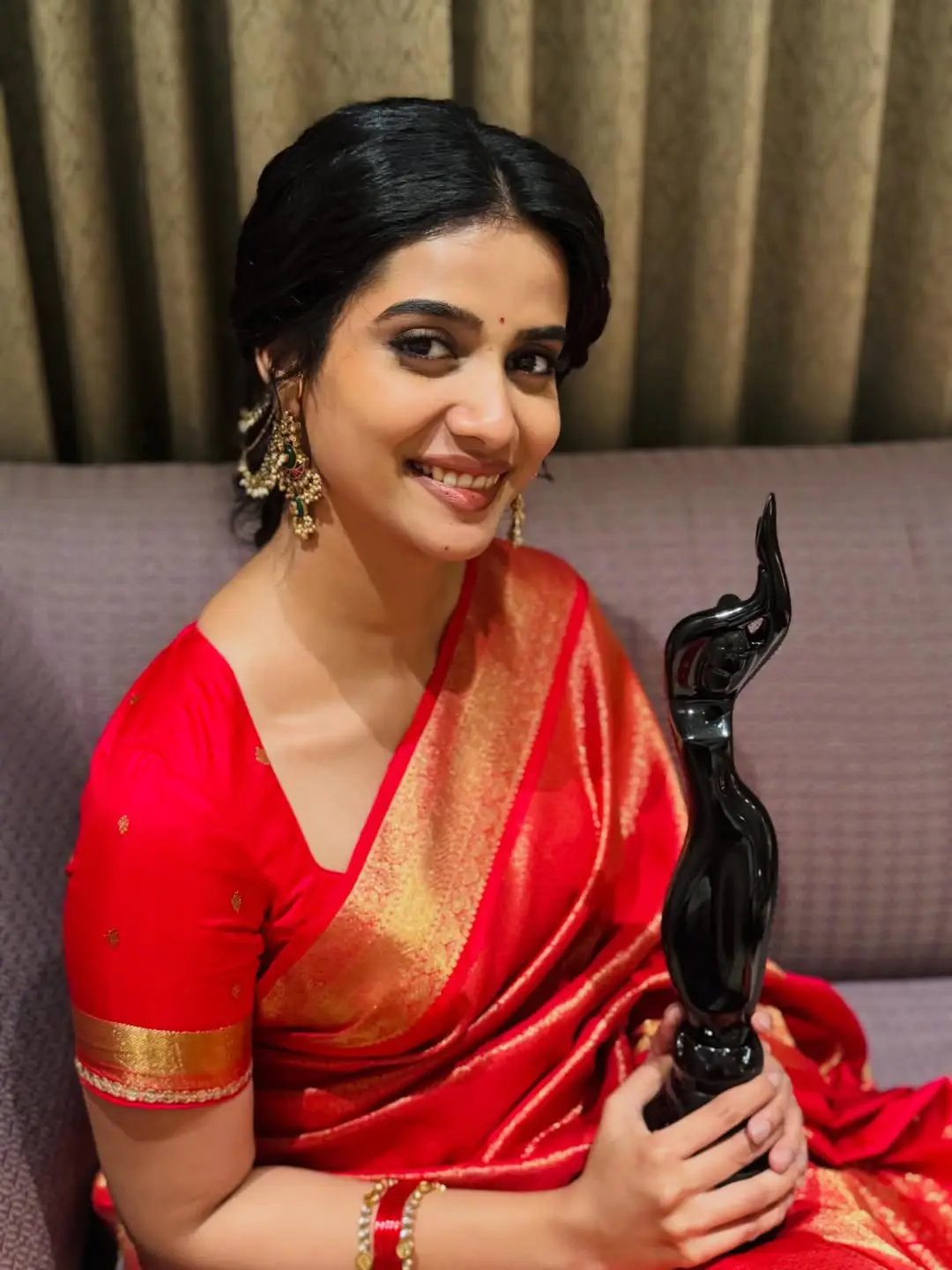 Sri Gouri Priya shares special photos with her first Filmfare Award