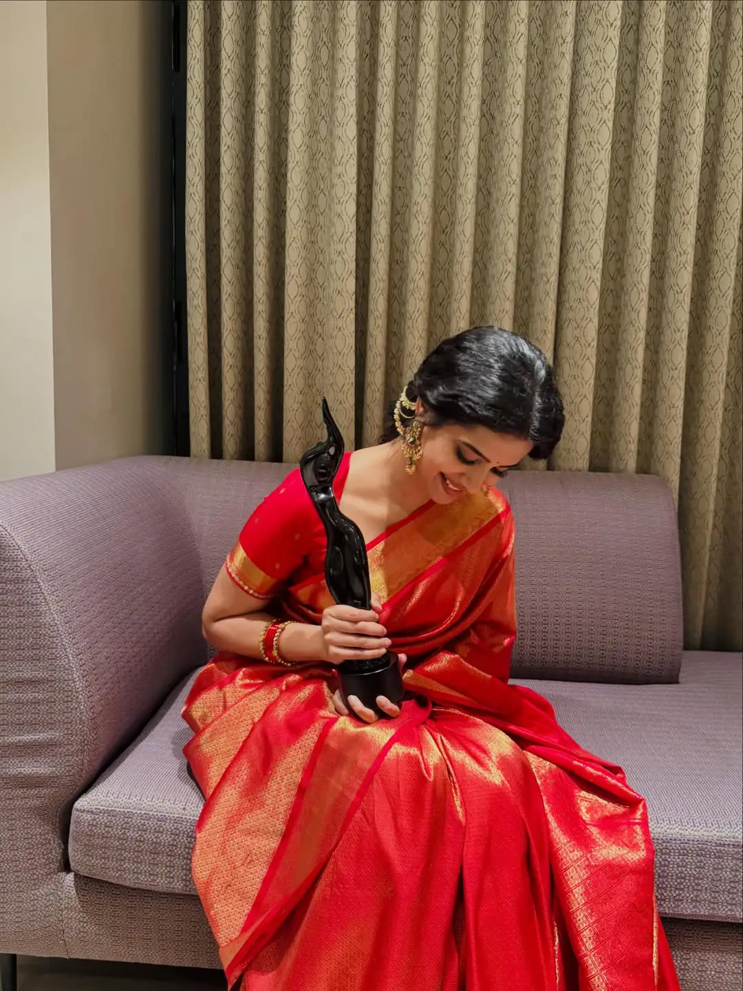 Sri Gouri Priya shares special photos with her first Filmfare Award