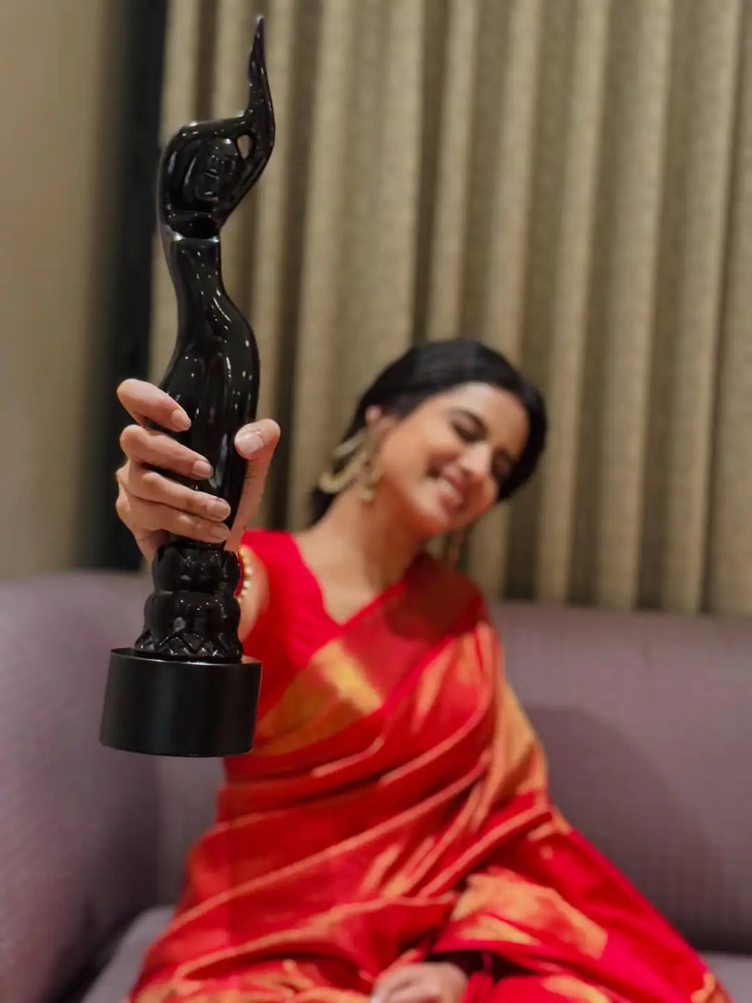 Sri Gouri Priya shares special photos with her first Filmfare Award
