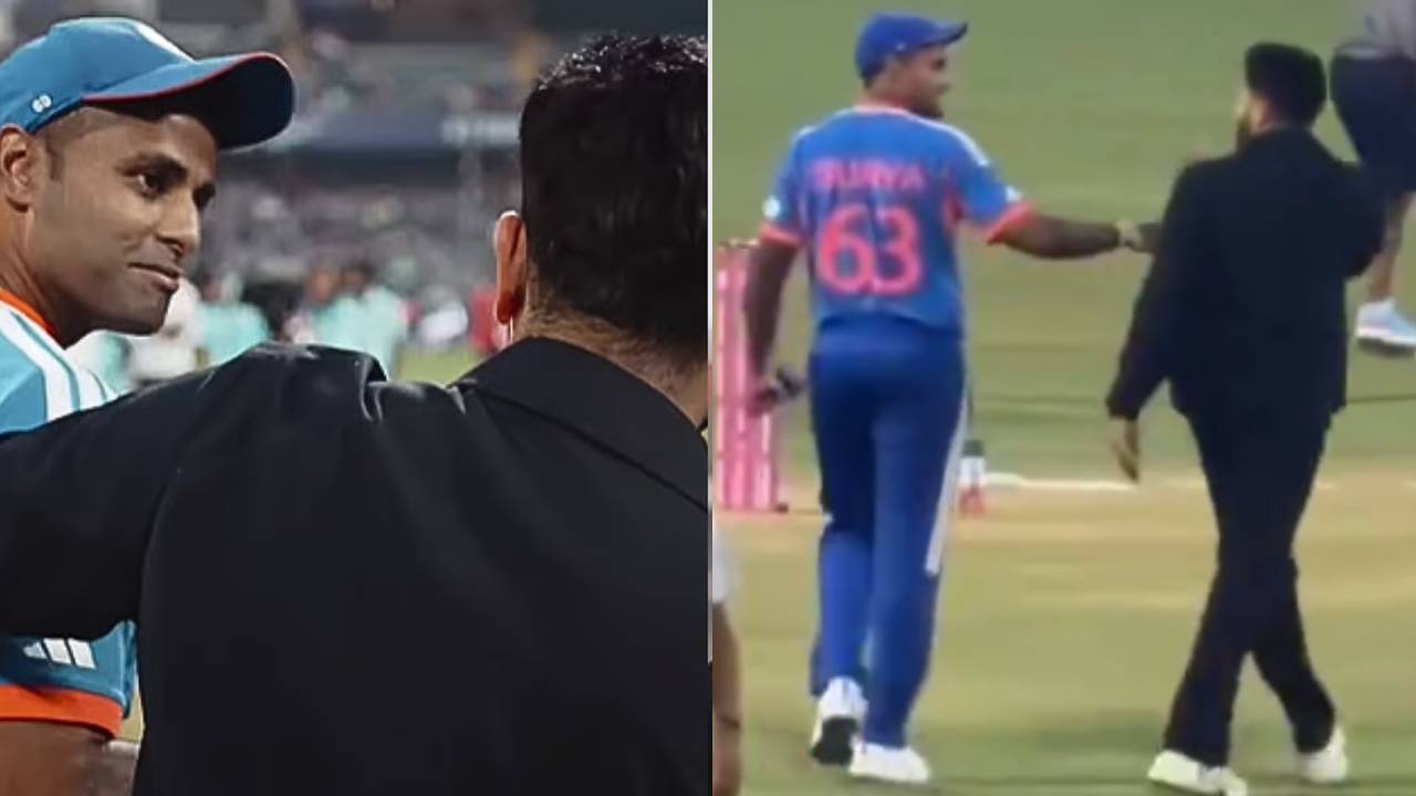 Suryakumar Yadav : సూర్యకుమార్‌కు రోహిత్ అంటే ఎంత ప్రేమో.. టాస్ వదిలేసి పరుగెత్తుకుంటూ వచ్చి.. వీడియో వైరల్..