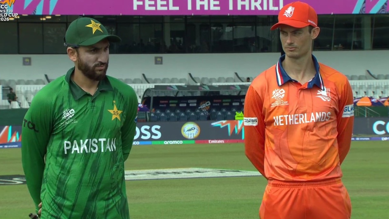 T20 World Cup 2026 : టాస్ గెలిచి బౌలింగ్ ఎంచుకున్న పాక్‌.. నెద‌ర్లాండ్స్ బ్యాటింగ్‌..