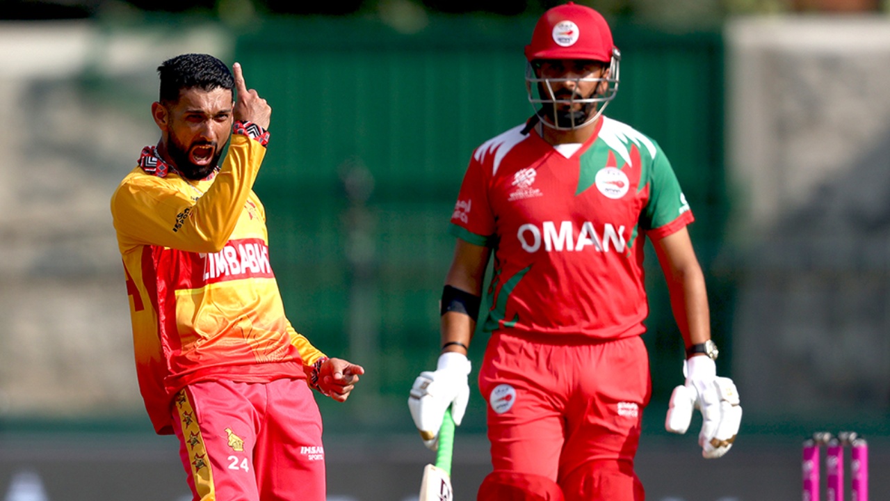 T20 World Cup 2026 : ప్ర‌పంచ‌క‌ప్‌లో ఘ‌నంగా బోణీ కొట్టిన జింబాబ్వే.. ప‌సికూన ఒమ‌న్ పై ఘ‌న విజ‌యం..