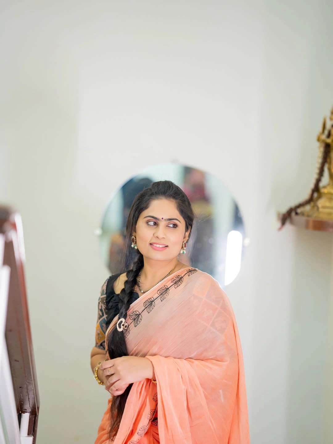 Dil Raju Wife Tejaswini Vygha Stunning Looks in Saree