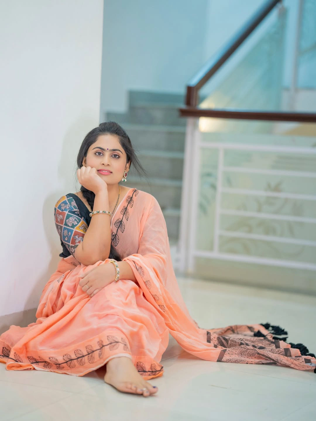 Dil Raju Wife Tejaswini Vygha Stunning Looks in Saree