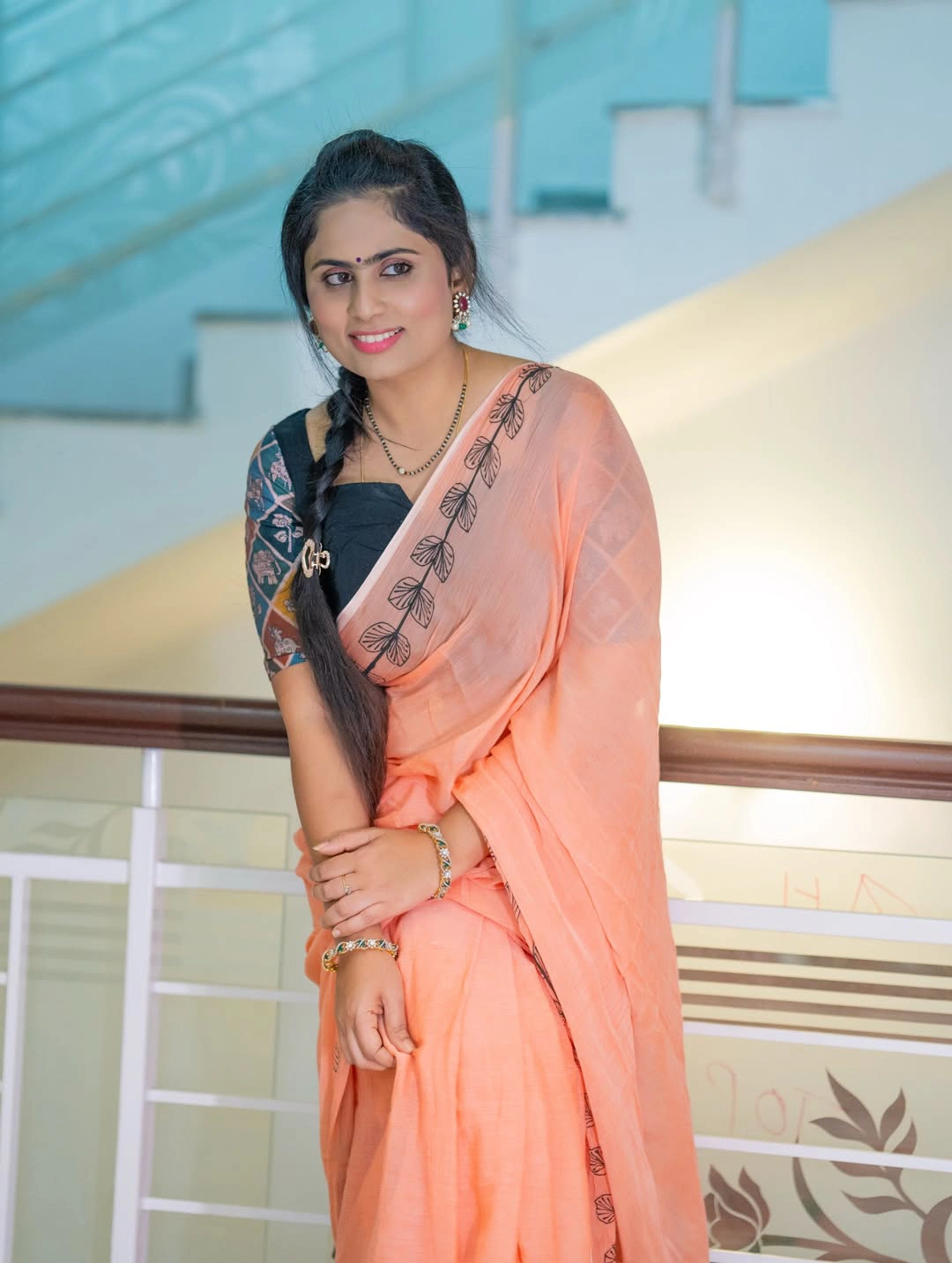 Dil Raju Wife Tejaswini Vygha Stunning Looks in Saree