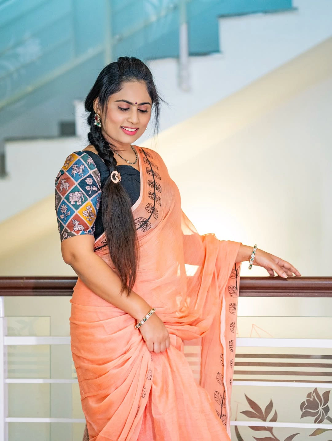 Dil Raju Wife Tejaswini Vygha Stunning Looks in Saree