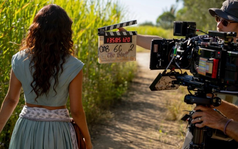 Priyanka Chopra The Bluff Movie Working Stills