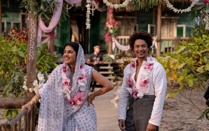 Priyanka Chopra The Bluff Movie Working Stills