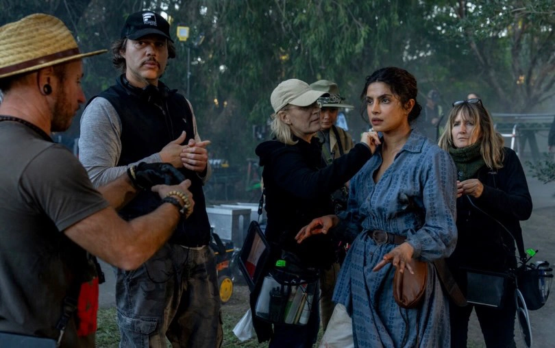 Priyanka Chopra The Bluff Movie Working Stills