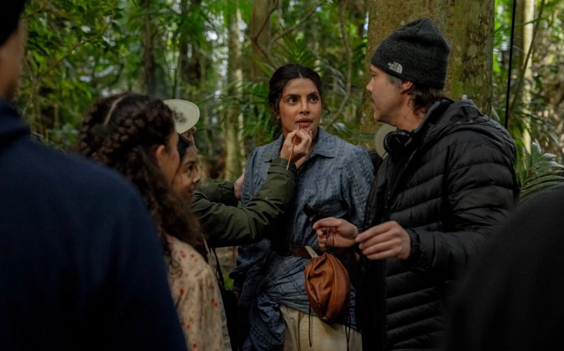 Priyanka Chopra The Bluff Movie Working Stills