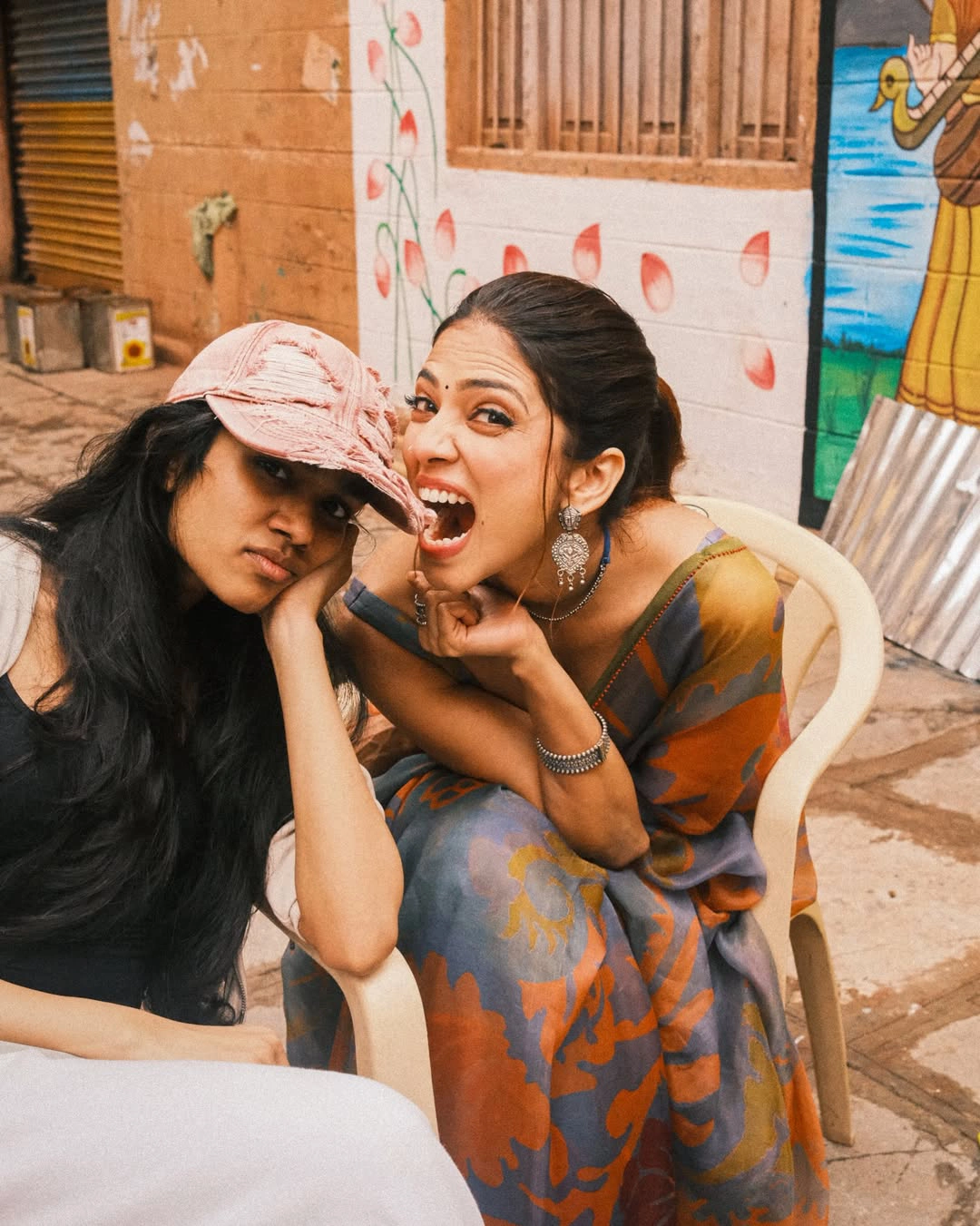 Hiya Dasari Shares The RajaSaab Behind Scenes Photos