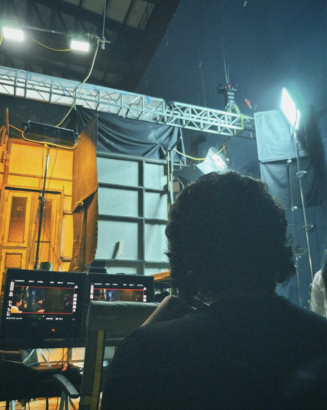 Hiya Dasari Shares The RajaSaab Behind Scenes Photos