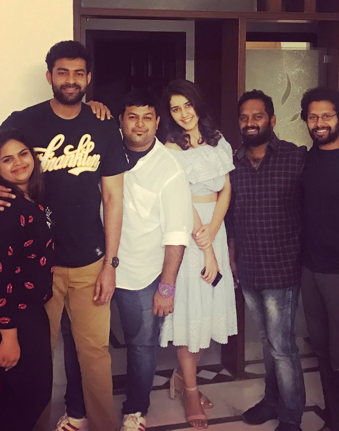 Varun Tej Shares Tholiprema Working Stills