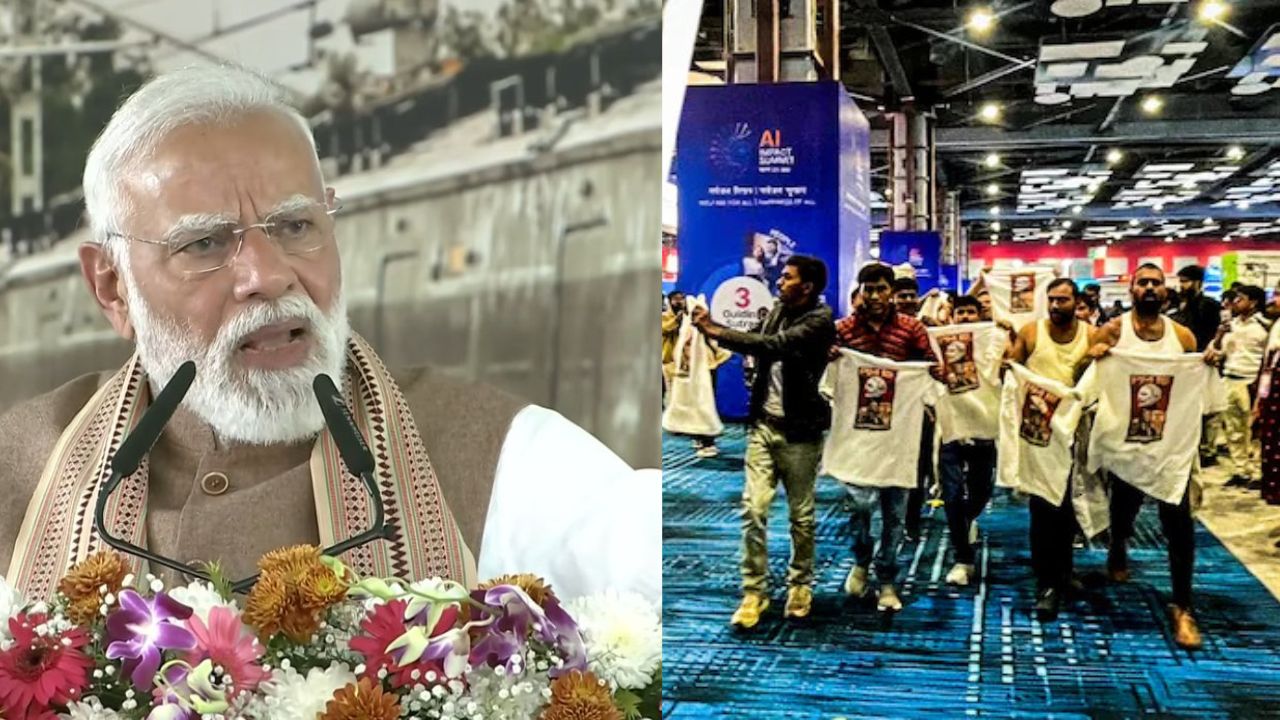 ఏఐ సమ్మిట్‌లో షర్టులు విప్పేసి కాంగ్రెస్‌ కార్యకర్తలు రచ్చ.. మోదీ ఘాటు కామెంట్స్‌..