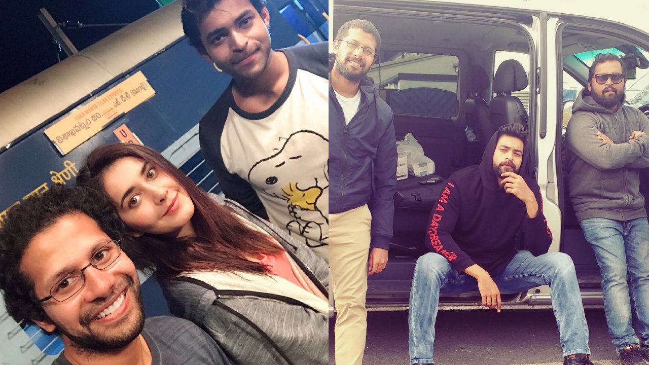 Varun Tej Shares Tholiprema Working Stills