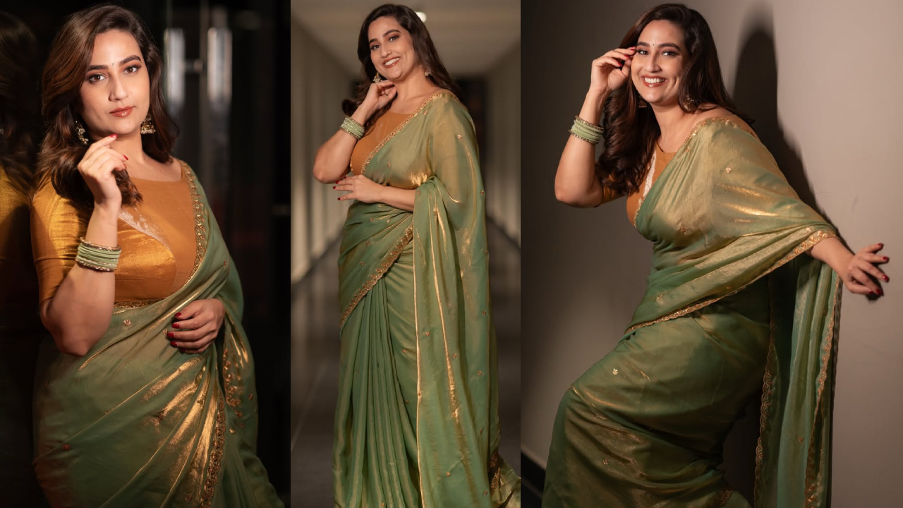 manjusha rampalli: చీరలో టాలీవుడ్ యాంకర్ మంజూష.. ఒక్కొక్క స్టిల్ నెక్స్ట్ లెవల్ అంతే.. ఫొటోస్