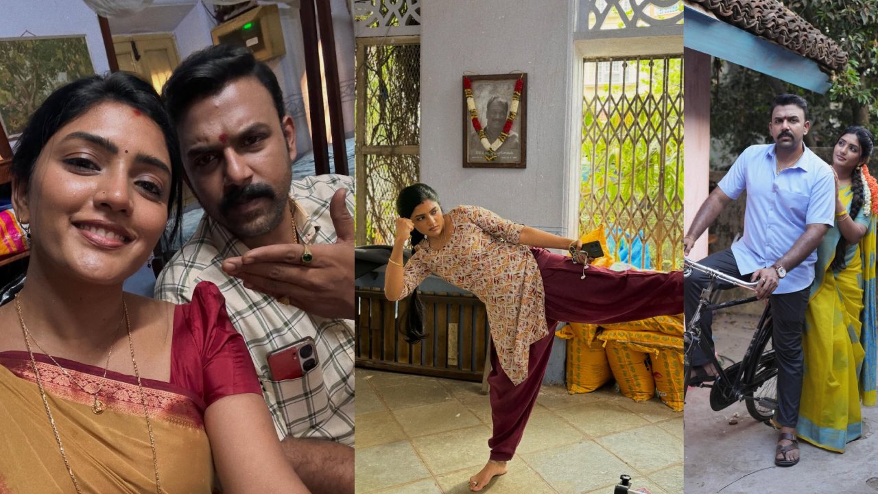 Eesha Rebba : ‘ఓం శాంతి శాంతి శాంతిః’ వర్కింగ్ స్టిల్స్ షేర్ చేసిన ఈషారెబ్బ.. ఫొటోలు..