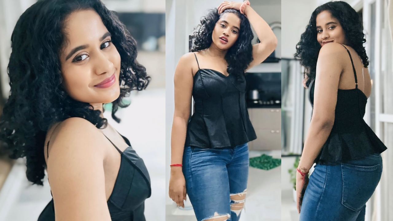 Kirrak Seetha: క్రేజీ లుక్ లో కిర్రాక్ సీత.. బ్లాక్ టాప్ లో గ్లామర్ కెవ్వు కేక.. ఫొటోలు