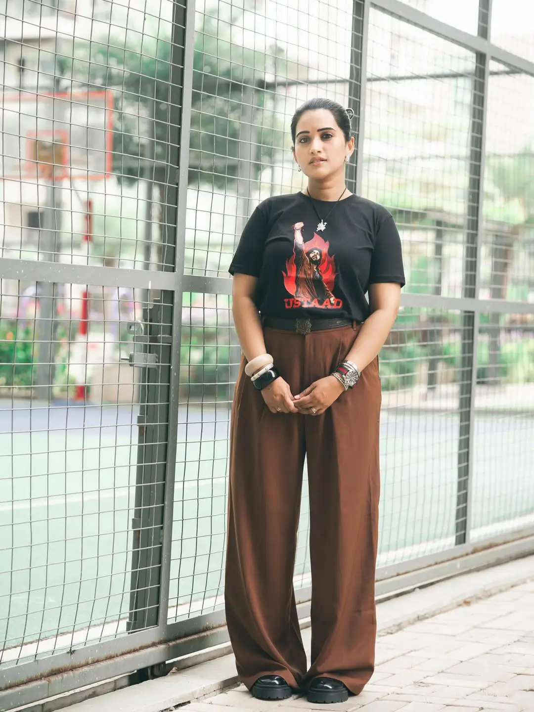 sravanthi chokarapu Ustaad look going viral on social media