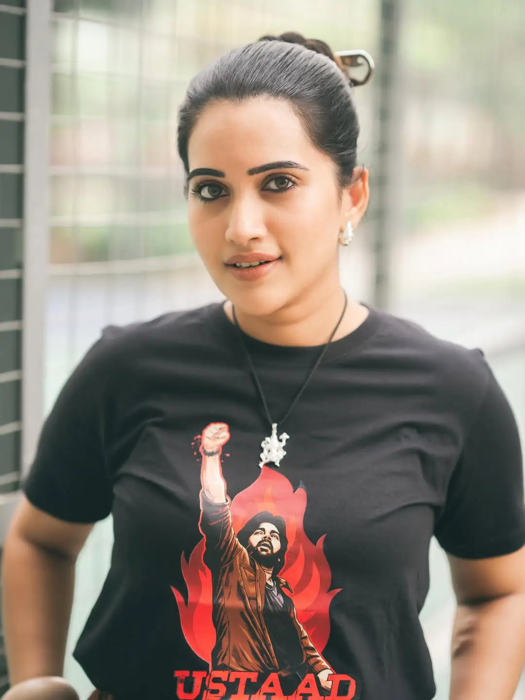 sravanthi chokarapu Ustaad look going viral on social media