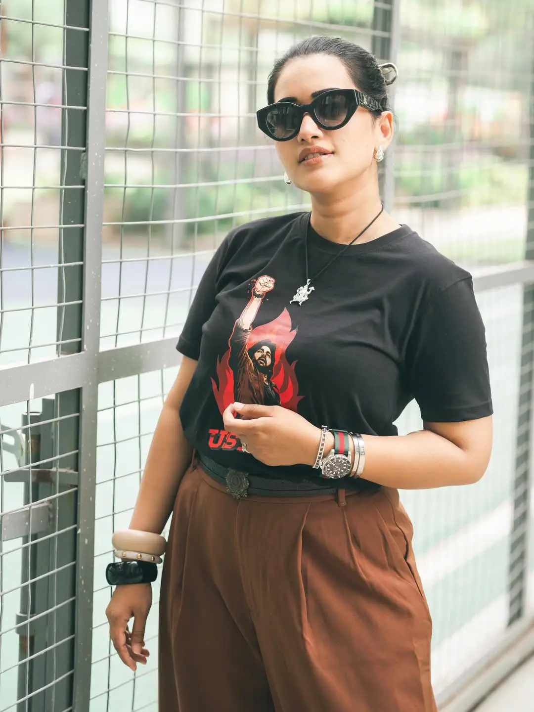 sravanthi chokarapu Ustaad look going viral on social media