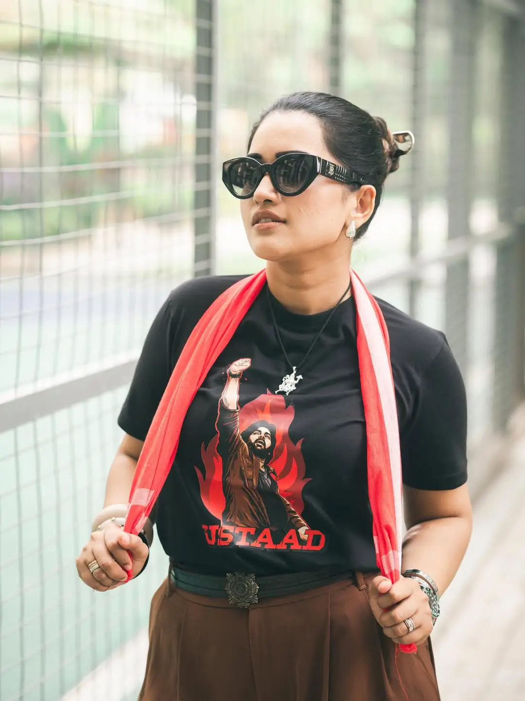 sravanthi chokarapu Ustaad look going viral on social media