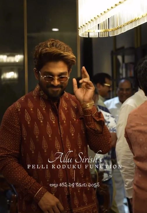 Allu Sirish Groom Ceremony Allu Mega Families Attends