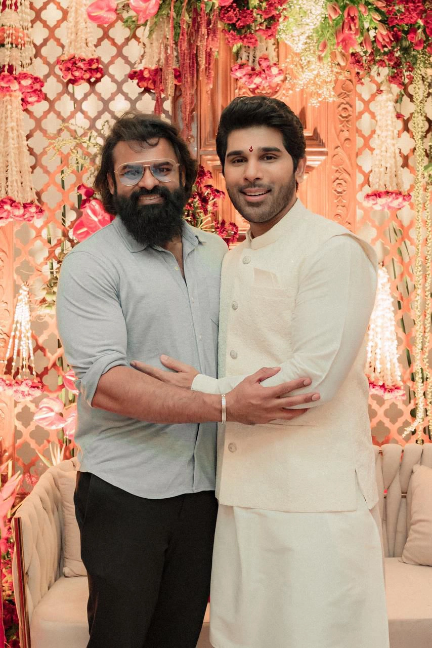 Allu Sirish Groom Ceremony Allu Mega Families Attends