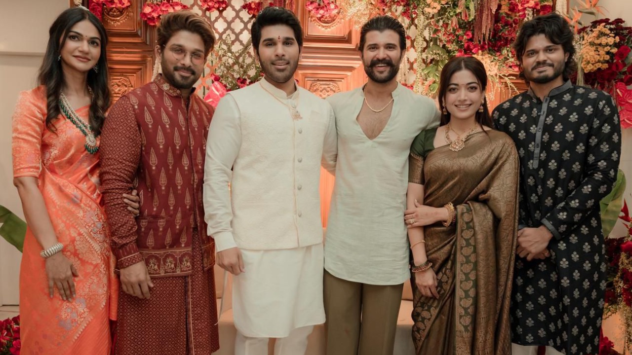 Allu Sirish Groom Ceremony Vijay Deverakonda Rashmika Special Attraction