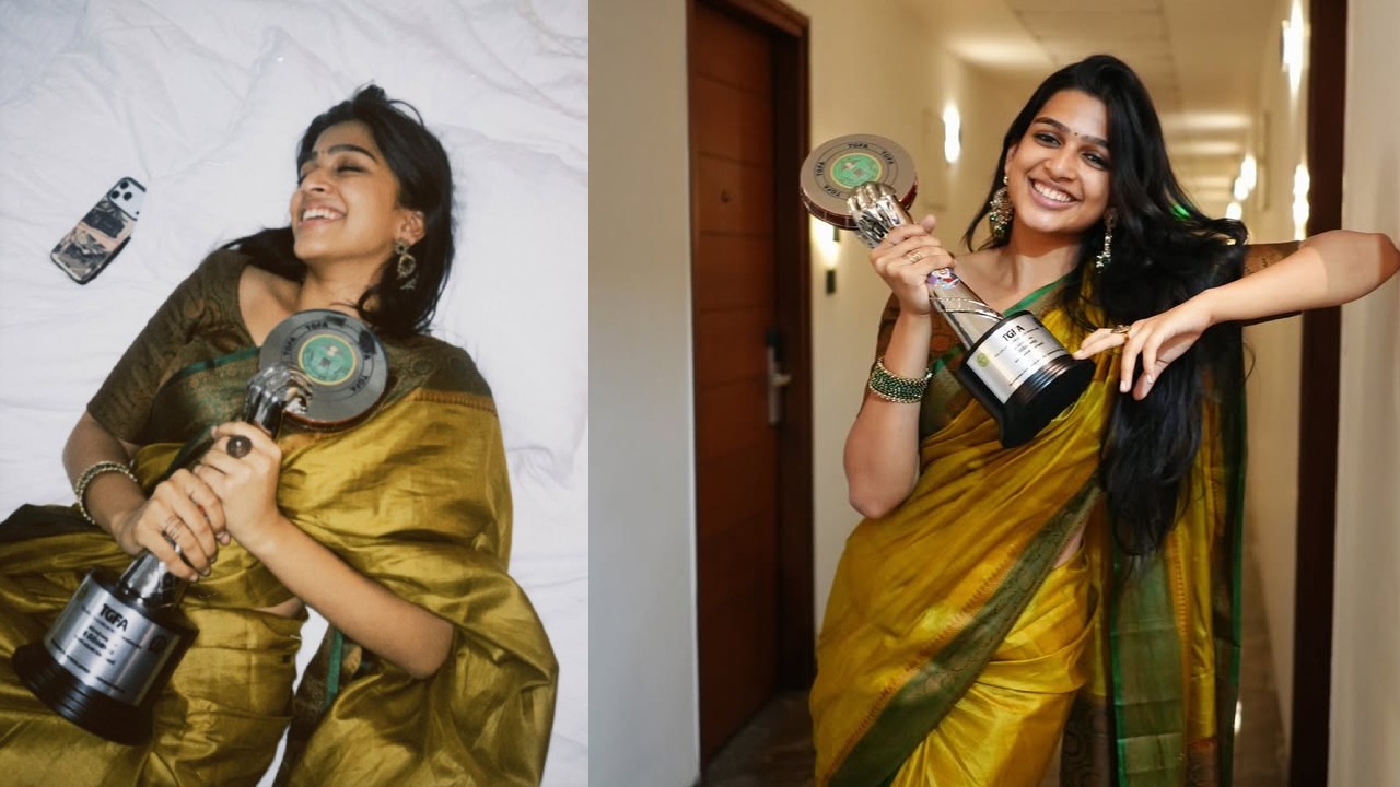 Ananthika Sanilkumar : తెలంగాణ గద్దర్ అవార్డుతో హీరోయిన్ అనంతిక సనీల్ కుమార్.. ఫొటోలు..