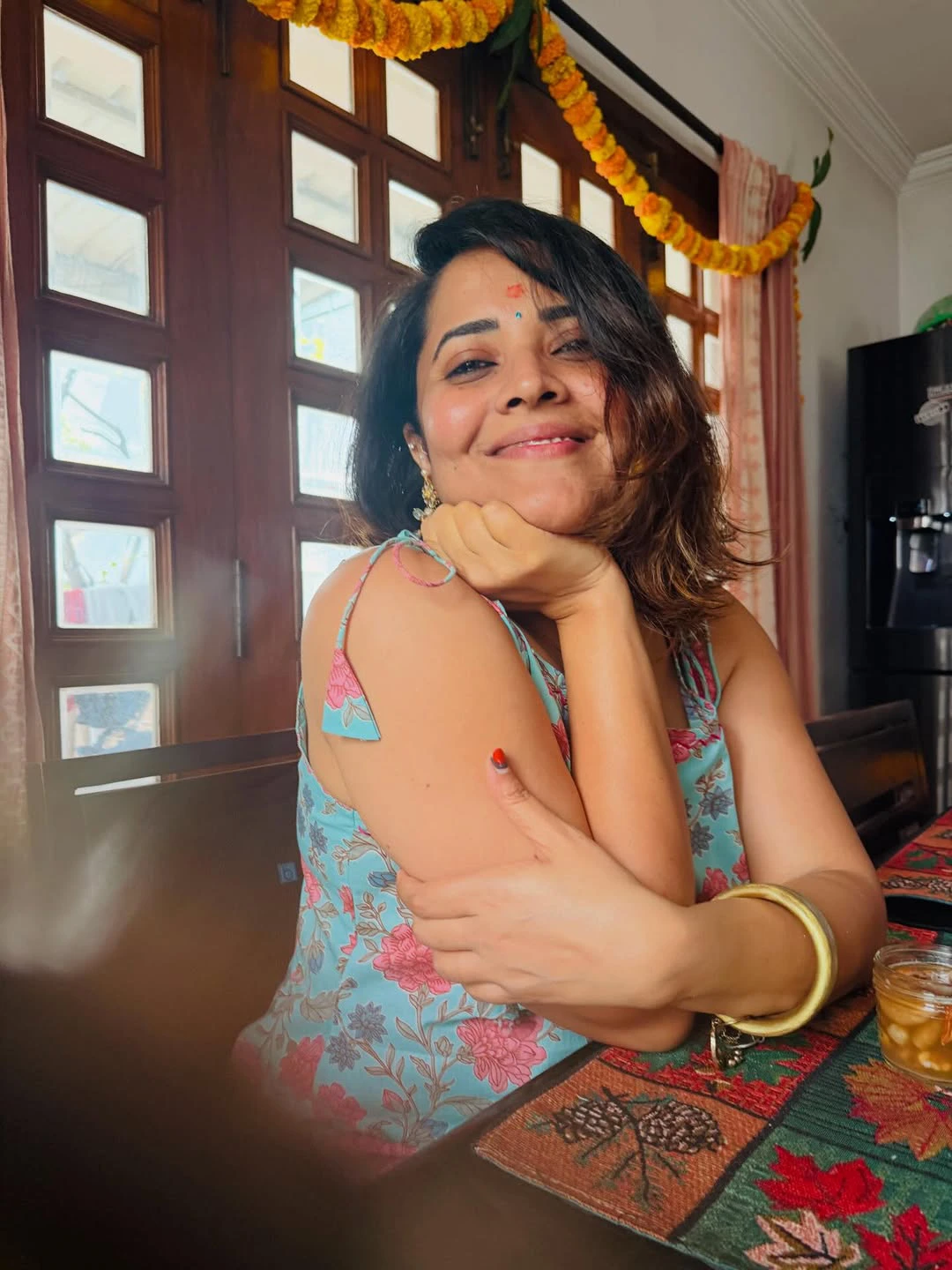 Anasuya Bharadwaj Ugadi Celebrations with Family