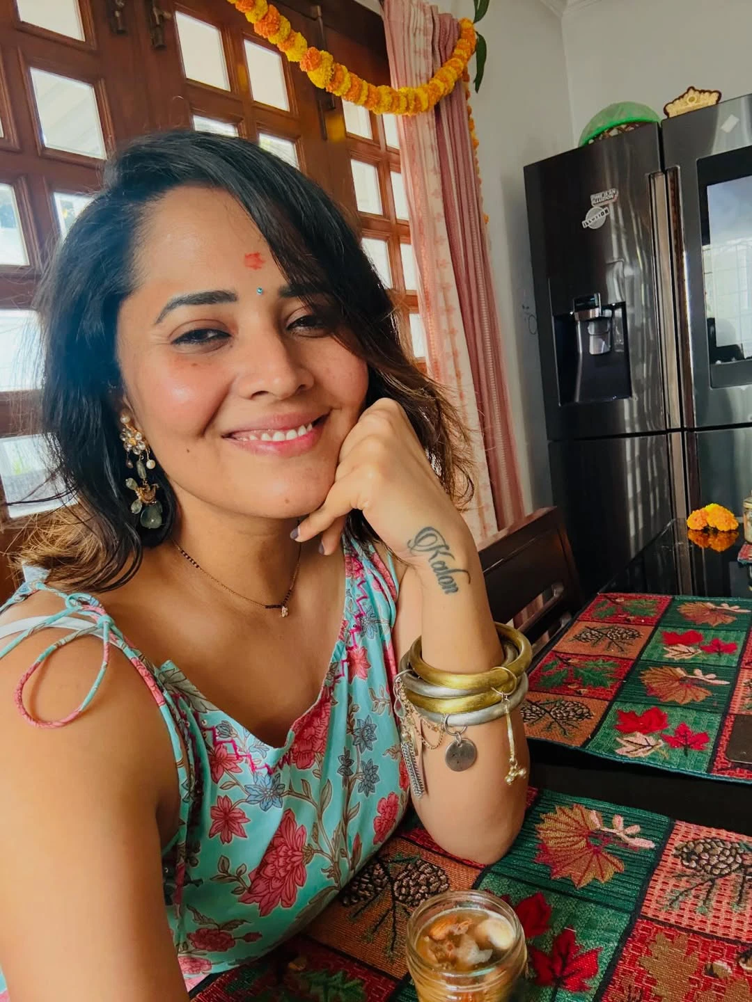 Anasuya Bharadwaj Ugadi Celebrations with Family