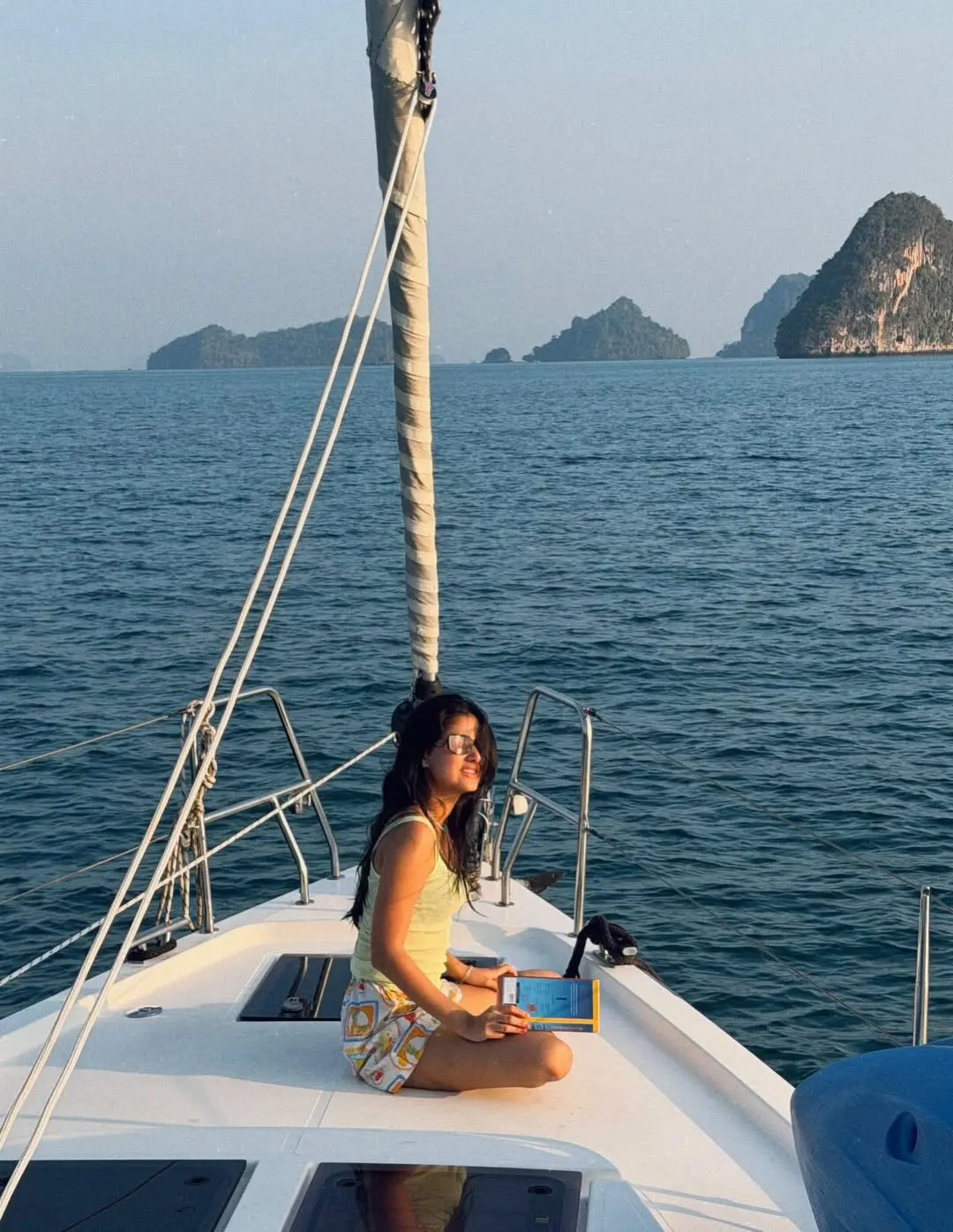 Anaswara Rajan Enjoying Vacation at Sea