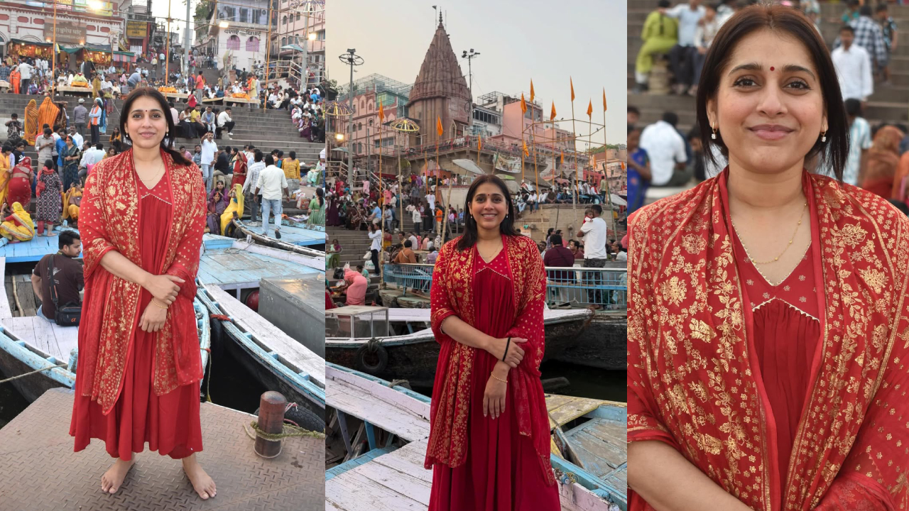 Rashmi Gautam: కాశీ విశ్వేశ్వరుడి సేవలో యాంకర్ రష్మీ.. డివోషనల్ ఫొటోలు వైరల్