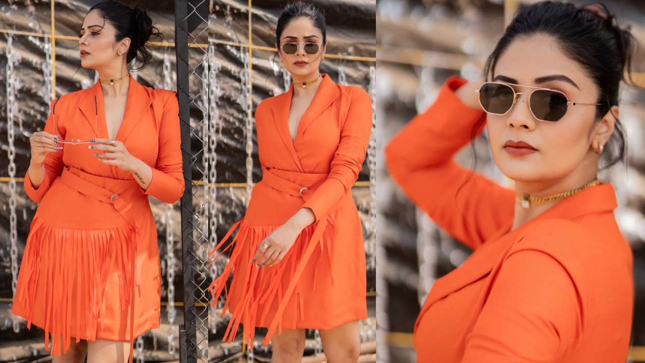 Sreemukhi: ట్రెండీ లుక్స్ లో యాంకర్ శ్రీముఖి.. ఆరంజ్ కలర్ డ్రెస్సులో ఓ రేంజ్ గ్లామర్.. ఫొటోస్