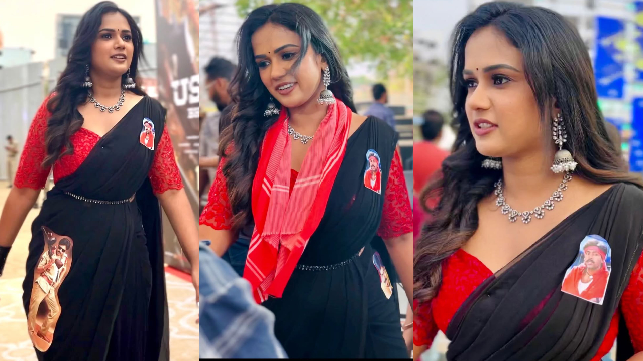 Ariyana Glory: పవన్ కళ్యాణ్ మేనియా.. ఉస్తాద్ భగత్ సింగ్ ఈవెంట్ లో అరియానా క్రేజీ ఫోటోలు