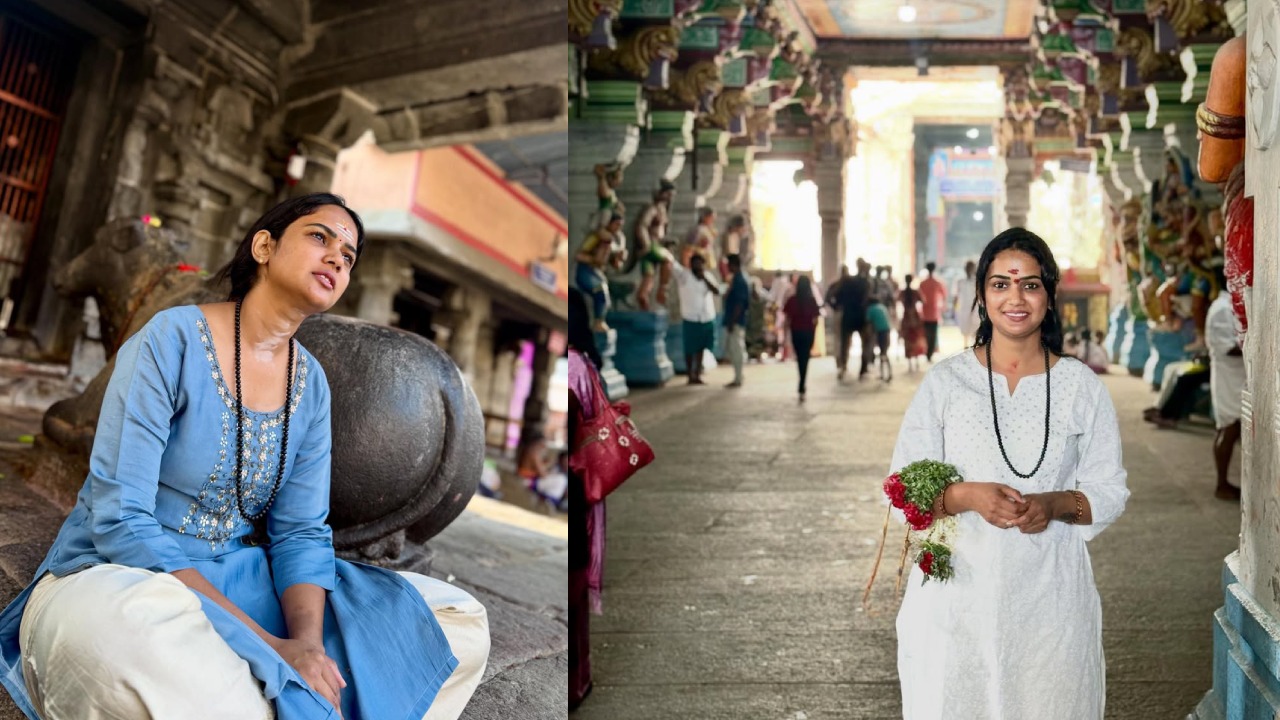 Ariyana Glory Visits Tamilannadu Temples