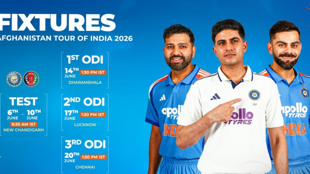 IND vs AFG : జూన్‌లో భార‌త్‌లో ప‌ర్య‌టించ‌నున్న అఫ్గానిస్థాన్.. షెడ్యూల్ విడుద‌ల చేసిన బీసీసీఐ