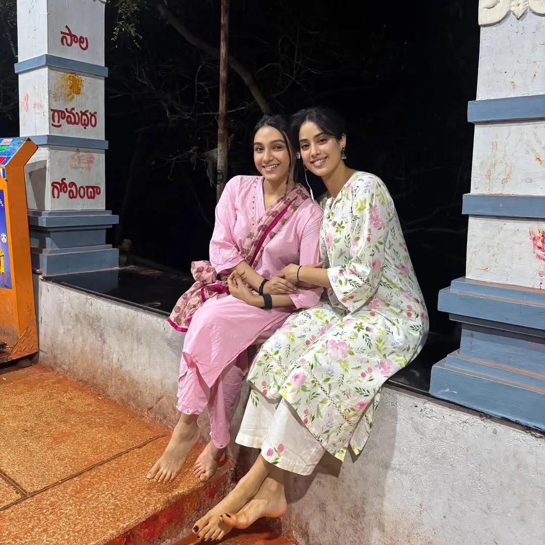 Bollywood beauty Janhvi Kapoor in Tirumala