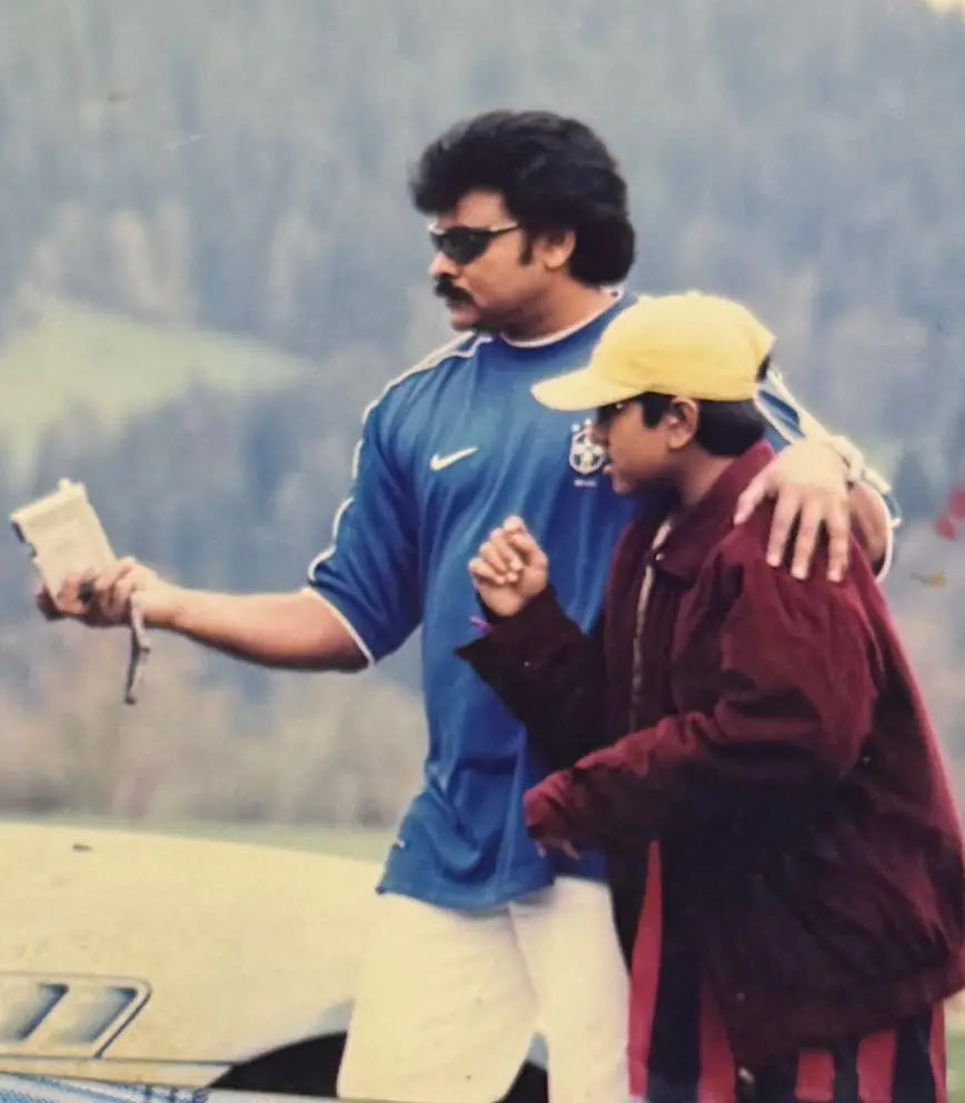 Chiranjeevi shares special photos for son Ram Charan birthday