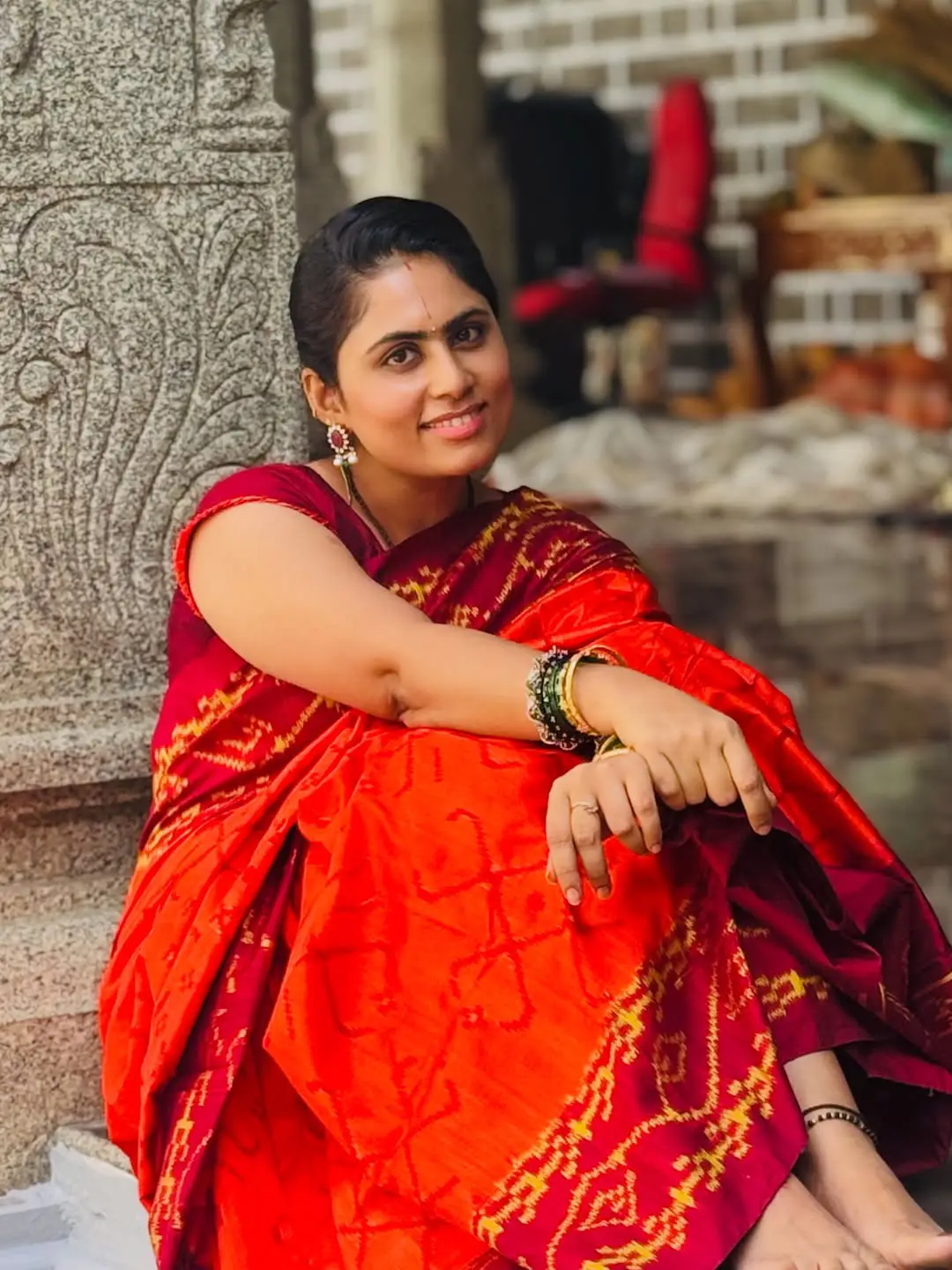 Dil Raju Wife Tejaswini Devotional Photos