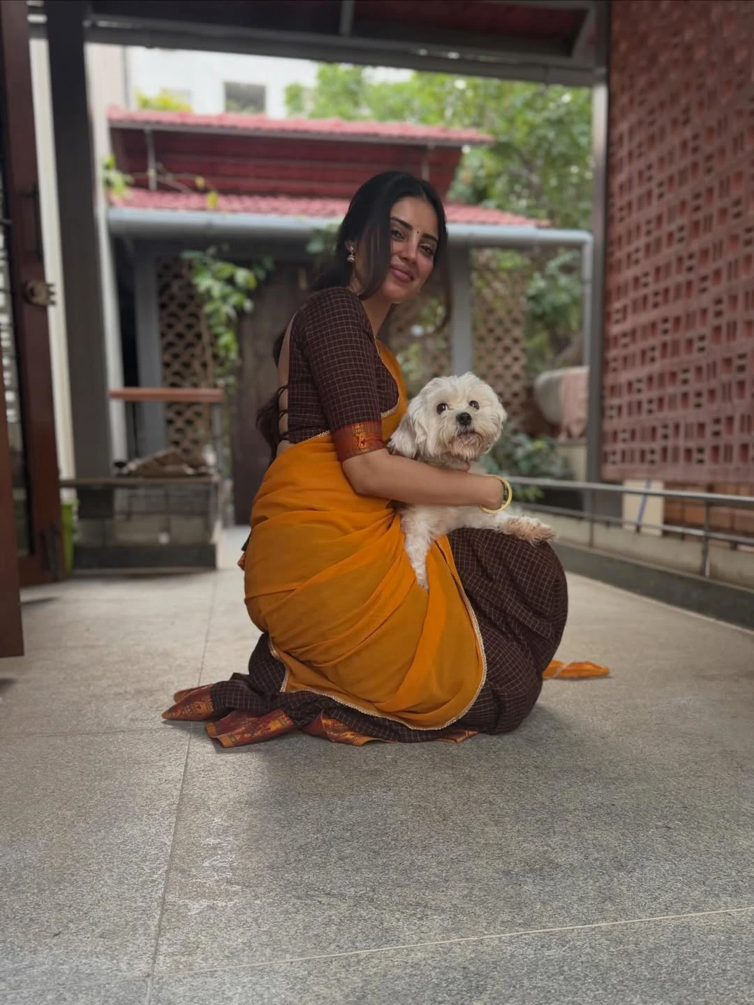 Kushitha Kallapu Traditional Looks in Half Saree on Ugadi