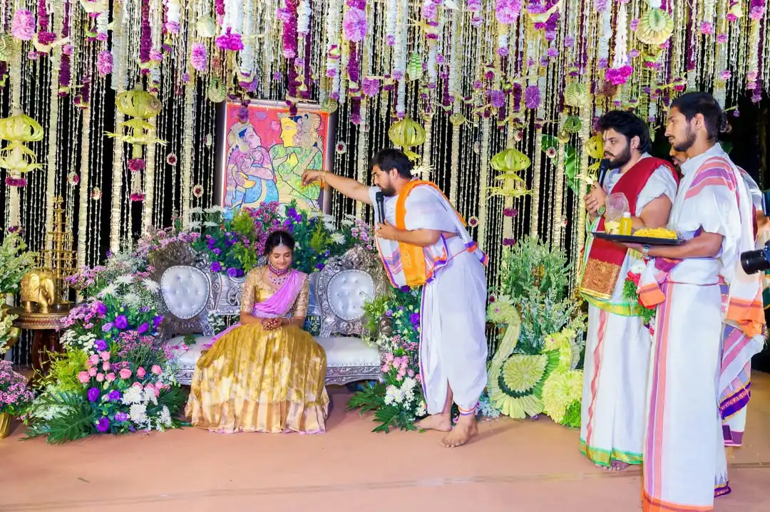 Manchu Lakhsmi Daughter Vidya Nirvana Half Saree Function