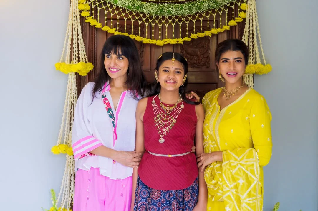 Manchu Lakshmi with her Daughter Vidya Nirvana Cute Photos