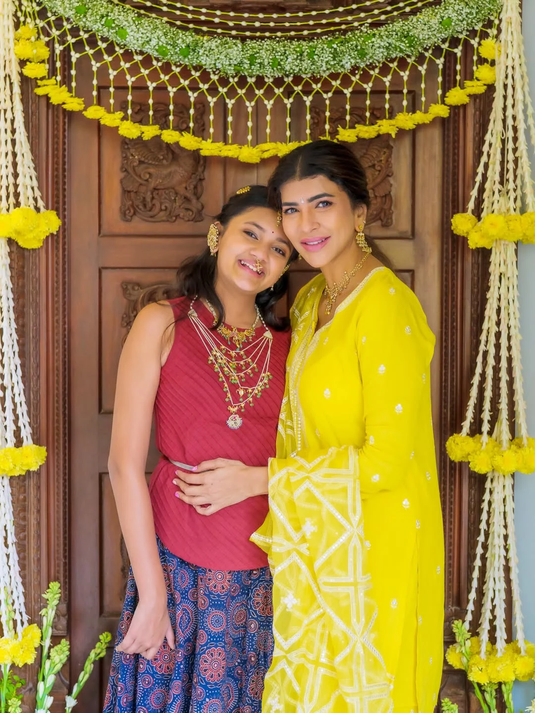 Manchu Lakshmi with her Daughter Vidya Nirvana Cute Photos