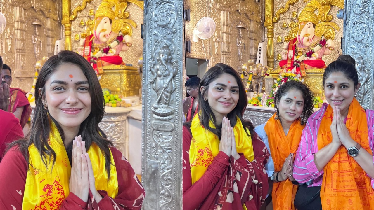 Mrunal Thakur : అక్కతో కలిసి ఫేమస్ వినాయక ఆలయాన్ని దర్శించిన మృణాల్ ఠాకూర్.. ఫొటోలు..