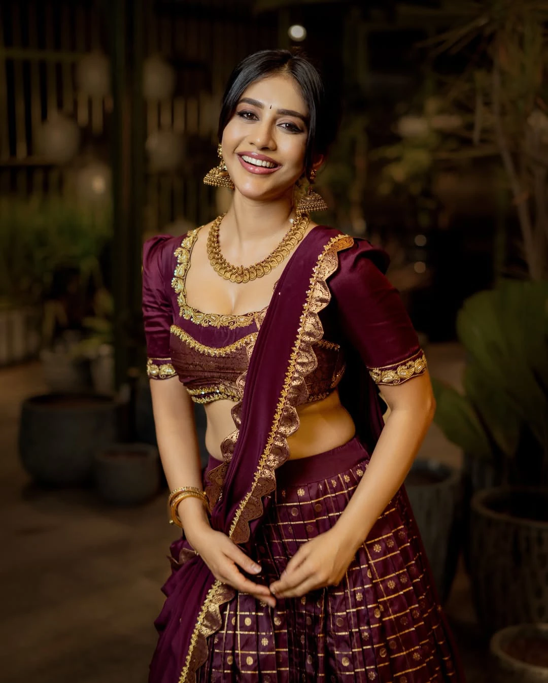 Nabha Natesh Traditional Looks on Ugadi