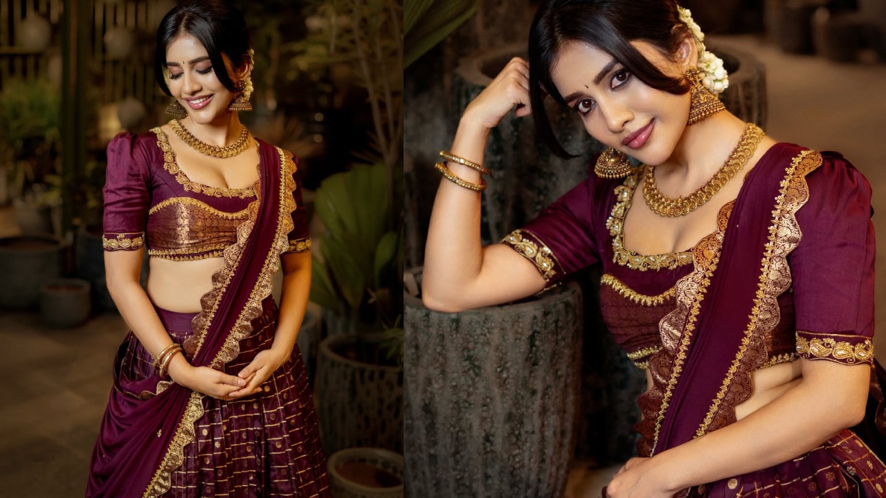 Nabha Natesh : నభా నటేష్ ఉగాది స్పెషల్ ఫొటోలు.. ట్రెడిషినల్ లుక్స్ లో..